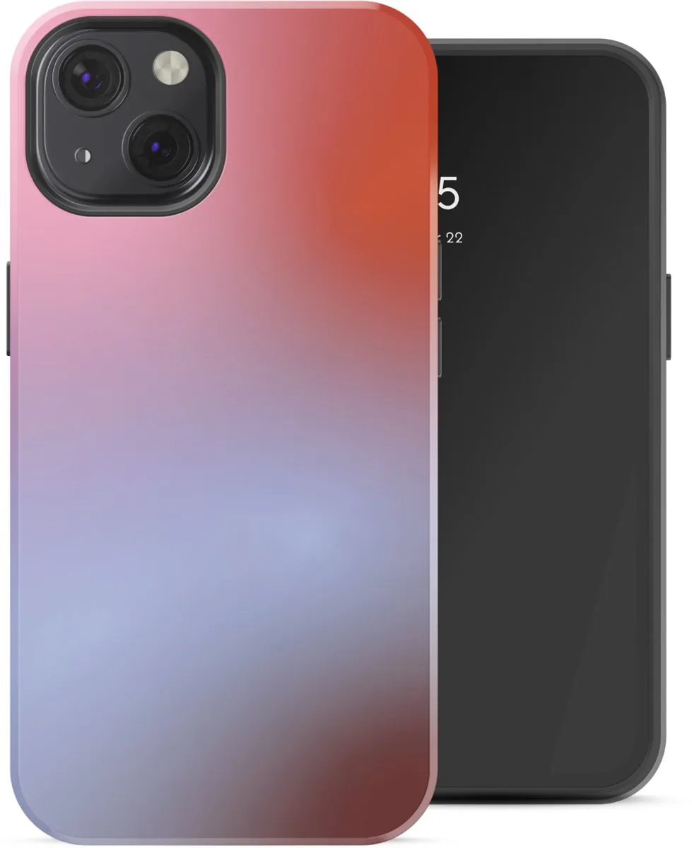 Selencia Hoesje iPhone 13 Gradient Soft Blush