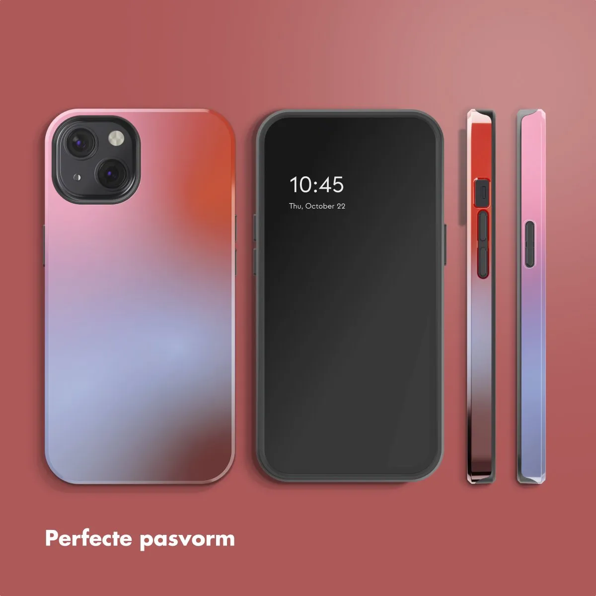 Selencia Hoesje iPhone 13 Gradient Soft Blush - MagSafe