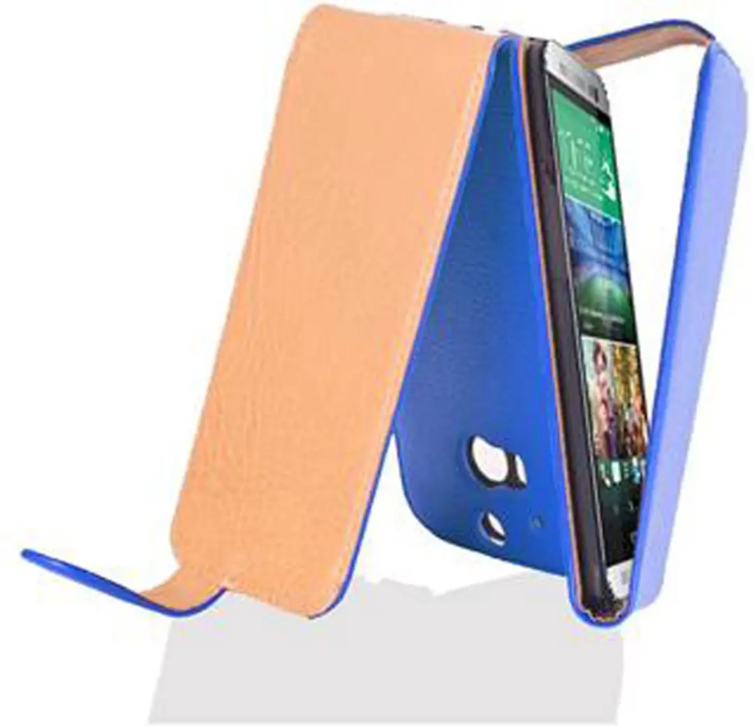 Cadorabo Hoesje geschikt voor HTC ONE M8 in KONINGSBLAUW