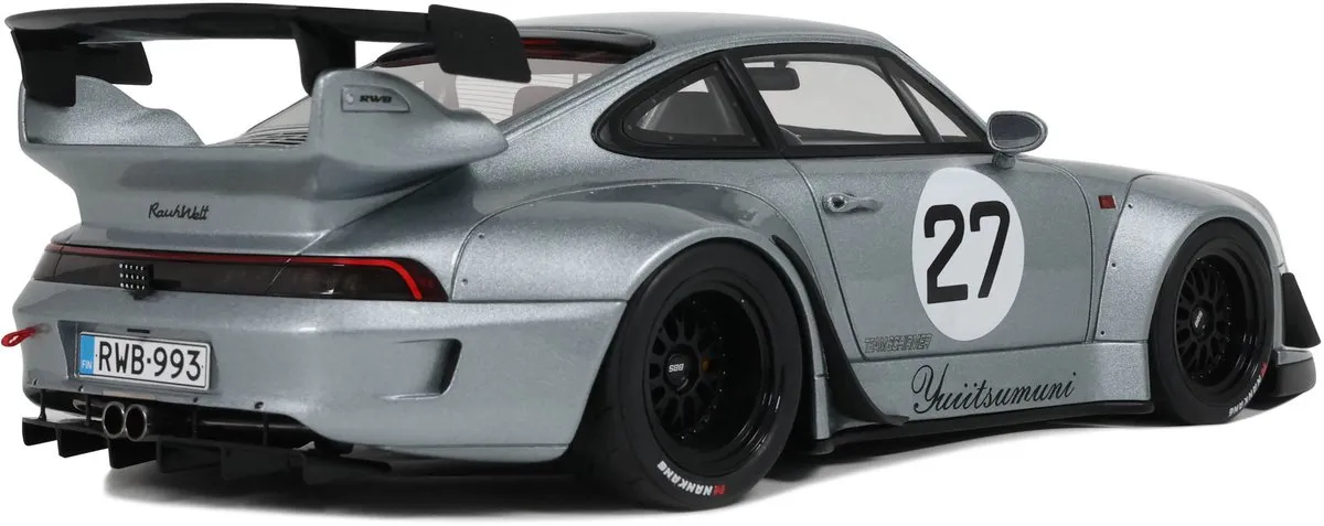 Porsche RWB Yuiitsumuni GT Spirit 1:18 - Grijs - afbeelding 6 van 6