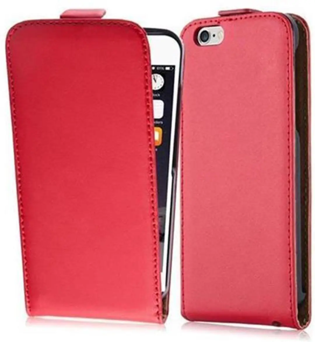 Cadorabo Hoesje geschikt voor Apple iPhone 6 / 6S in CHILI ROOD