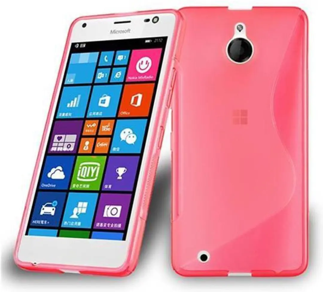 Cadorabo Hoesje geschikt voor Nokia Lumia 850 in INFERNO ROOD