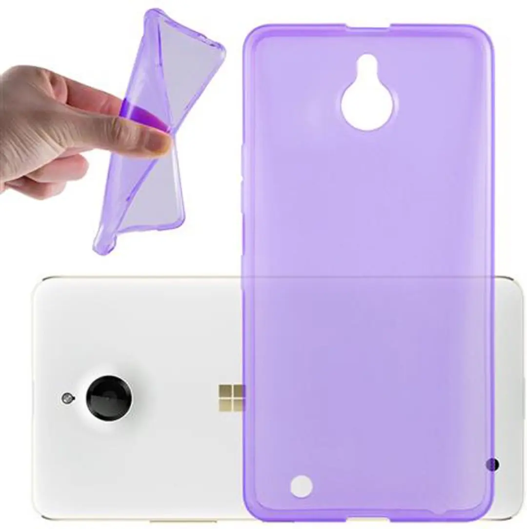 Cadorabo Hoesje geschikt voor Nokia Lumia 850 in TRANSPARANT PAARS