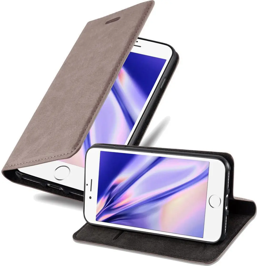 Cadorabo Hoesje geschikt voor Apple iPhone 7 / 7S / 8 / SE 2020 in KOFFIE BRUIN