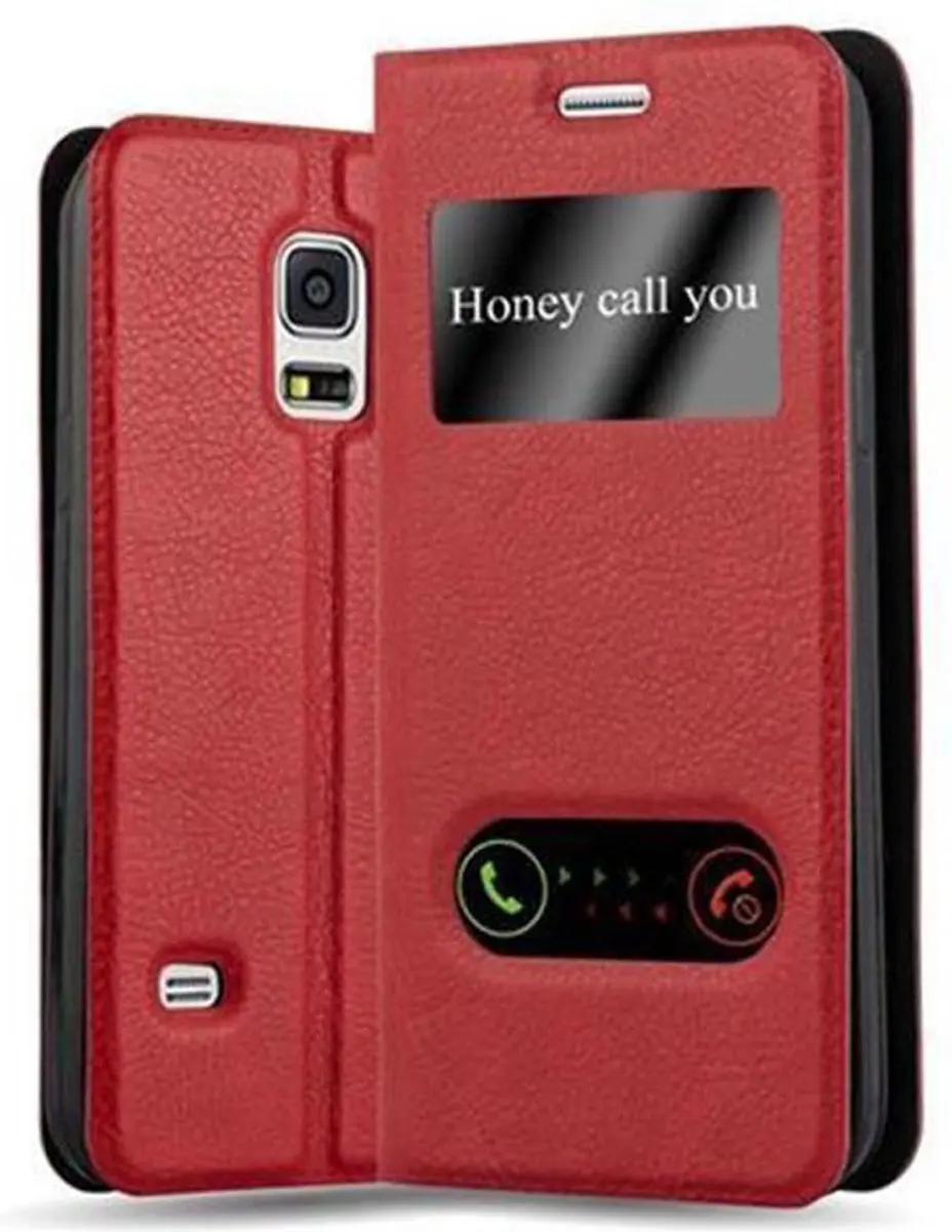 Cadorabo Hoesje geschikt voor Samsung Galaxy S5 MINI / S5 MINI DUOS in SAFRAN RO