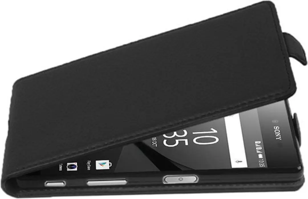 Cadorabo Hoesje geschikt voor Sony Xperia Z5 PREMIUM in ZWARTE OXIDE
