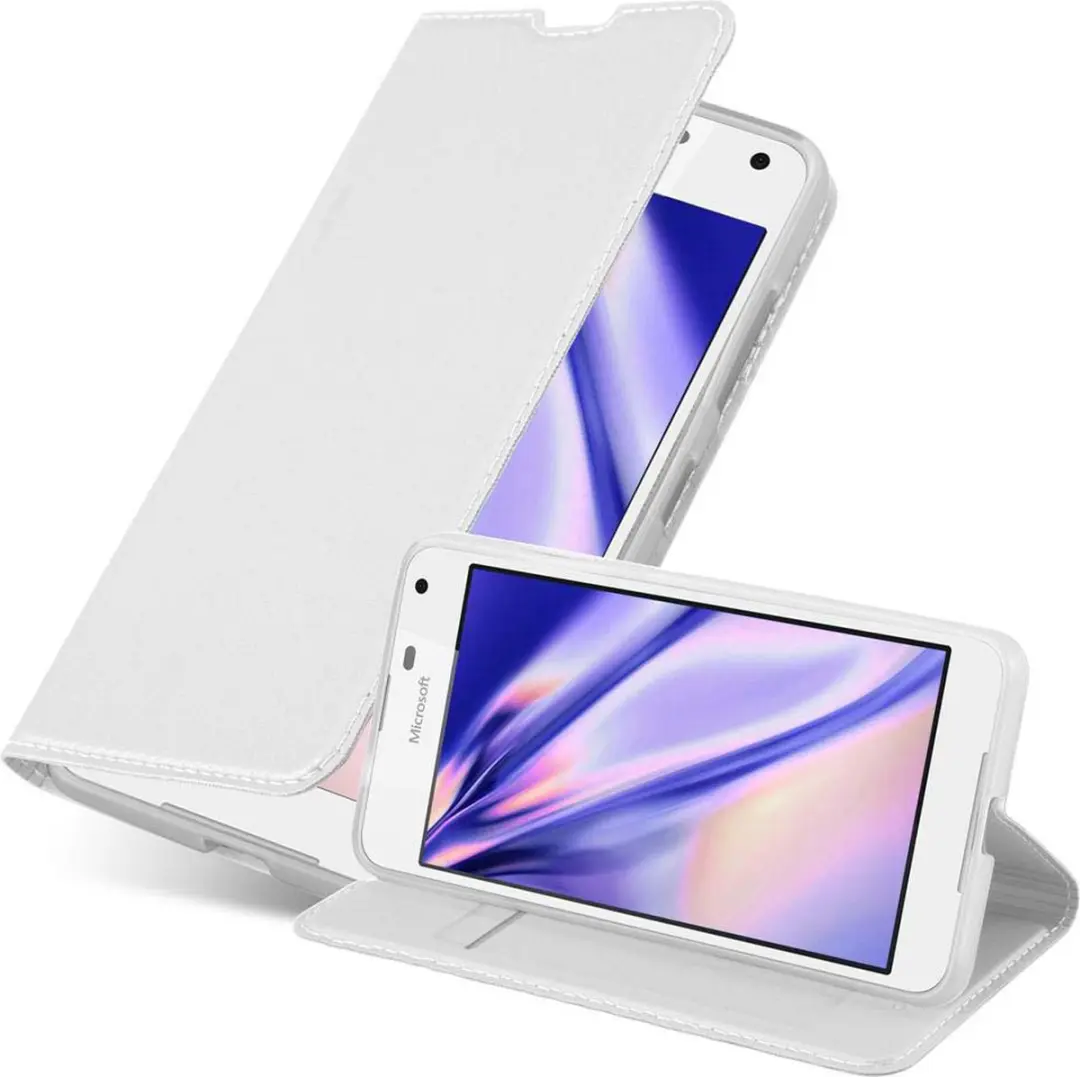 Cadorabo Hoesje geschikt voor Nokia Lumia 650 in CLASSY ZILVER