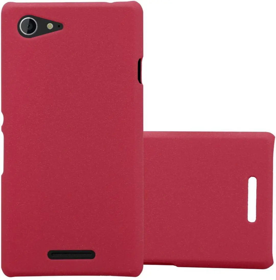 Cadorabo Hoesje geschikt voor Sony Xperia E3 in FROSTY ROOD