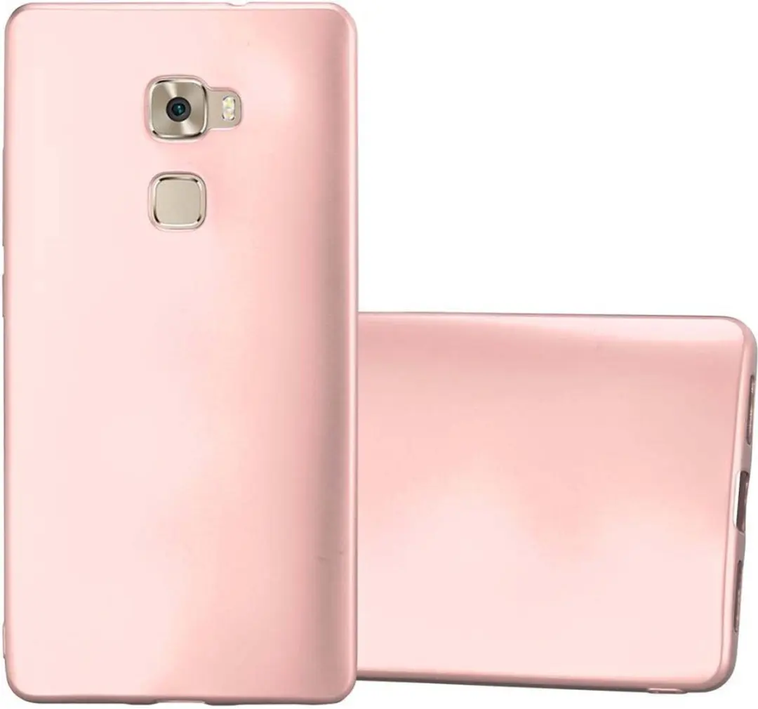 Cadorabo Hoesje geschikt voor Huawei MATE S in METALLIC ROSE GOUD