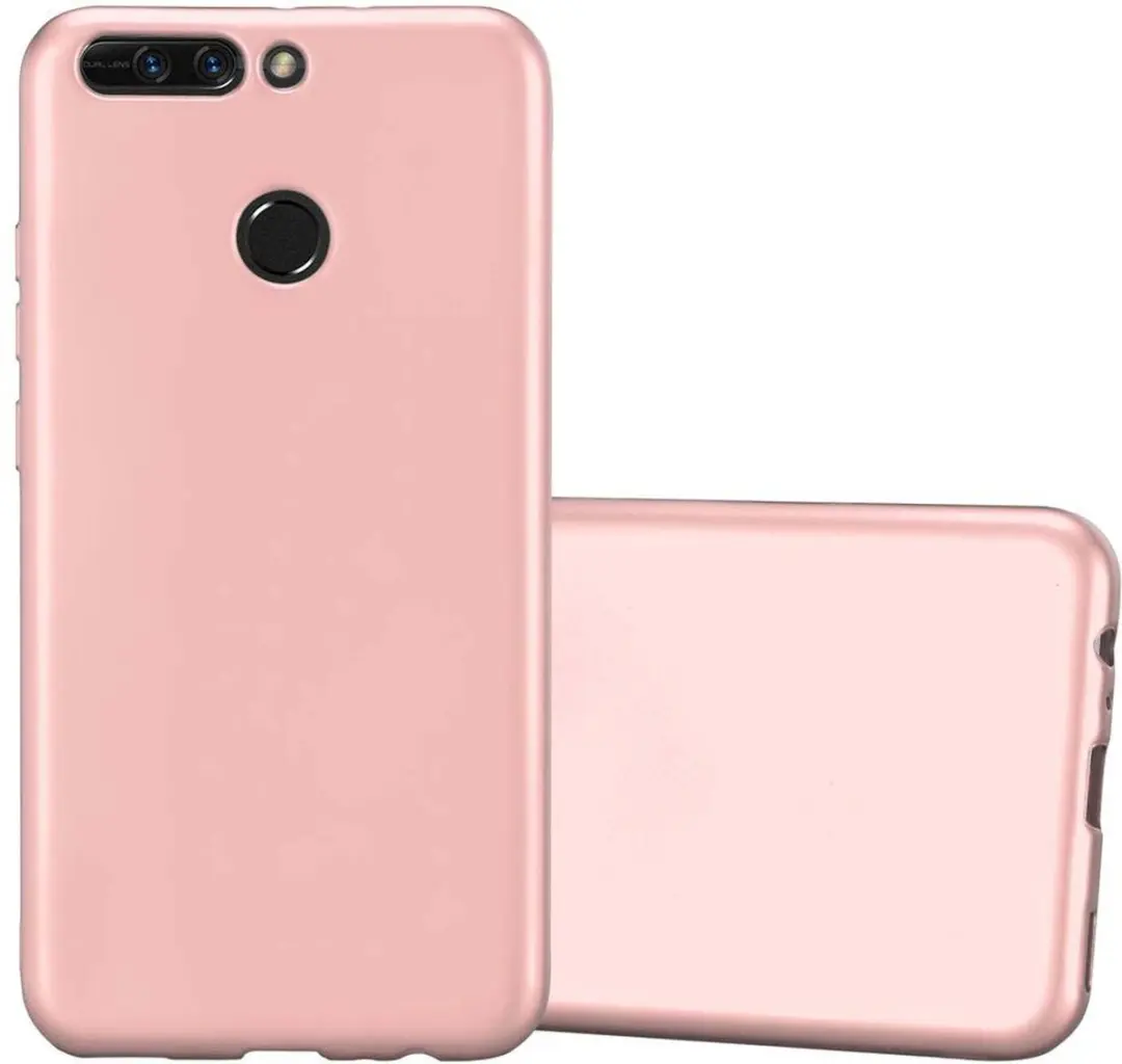 Cadorabo Hoesje geschikt voor Honor 8 PRO in METALLIC ROSE GOUD