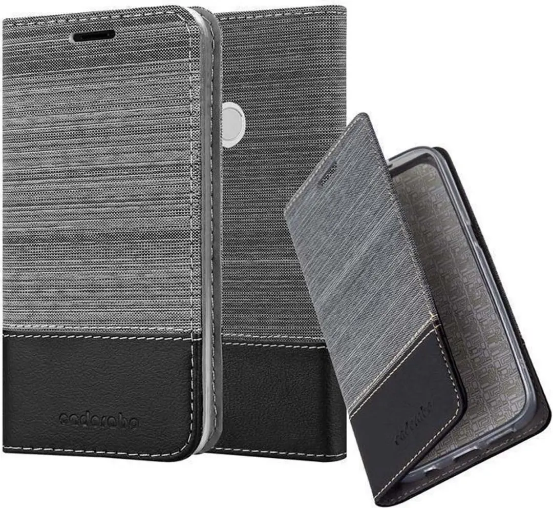 Cadorabo Hoesje geschikt voor Xiaomi RedMi NOTE 5A PRIME in GRIJS ZWART