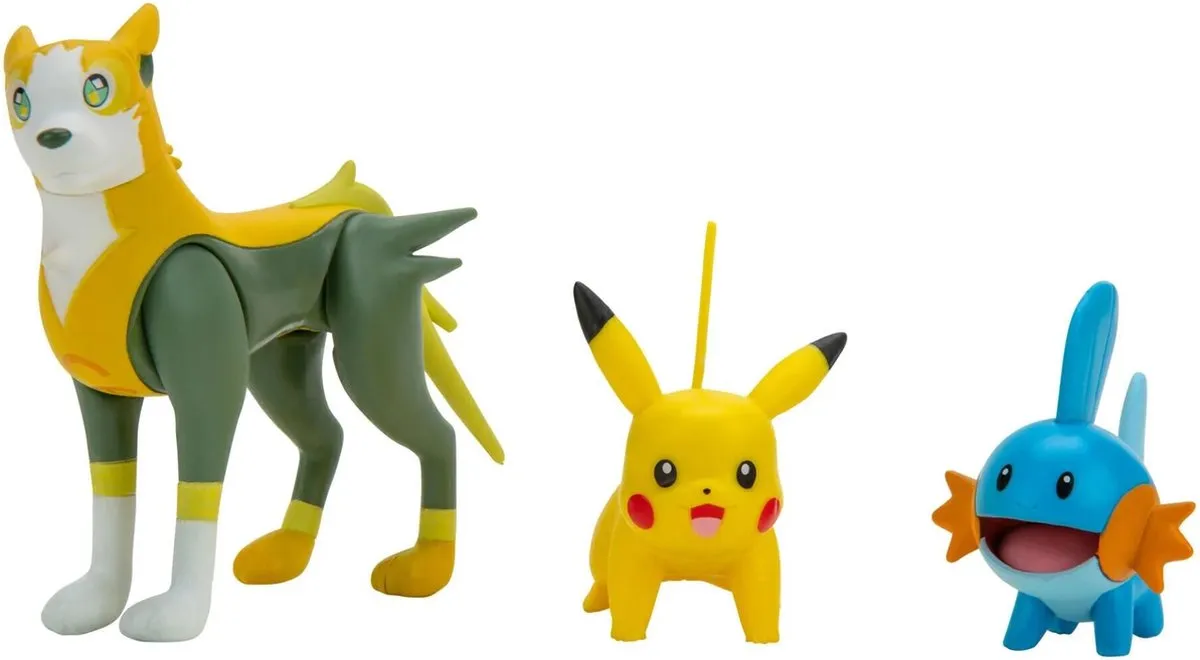 Pokémon Battle Figure 3-Pack - Pikachu, Mudkip, Boltund - afbeelding 6 van 6