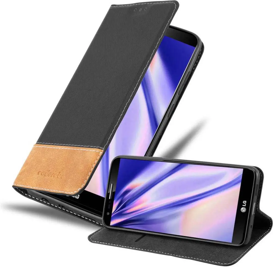 Cadorabo Hoesje geschikt voor LG G2 in ZWART BRUIN