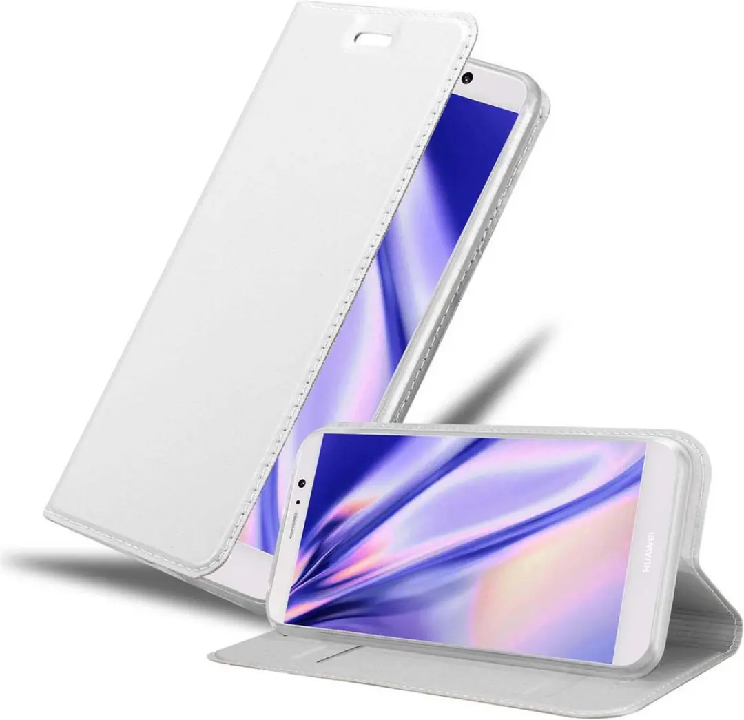 Cadorabo Hoesje geschikt voor Huawei MATE 9 in CLASSY ZILVER