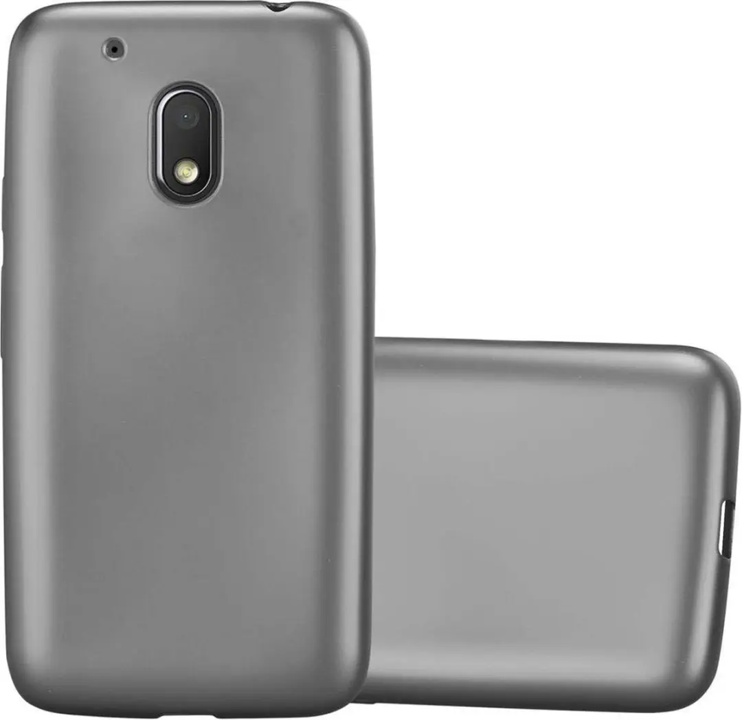 Cadorabo Hoesje geschikt voor Motorola MOTO G4 PLAY in METALLIC GRIJS