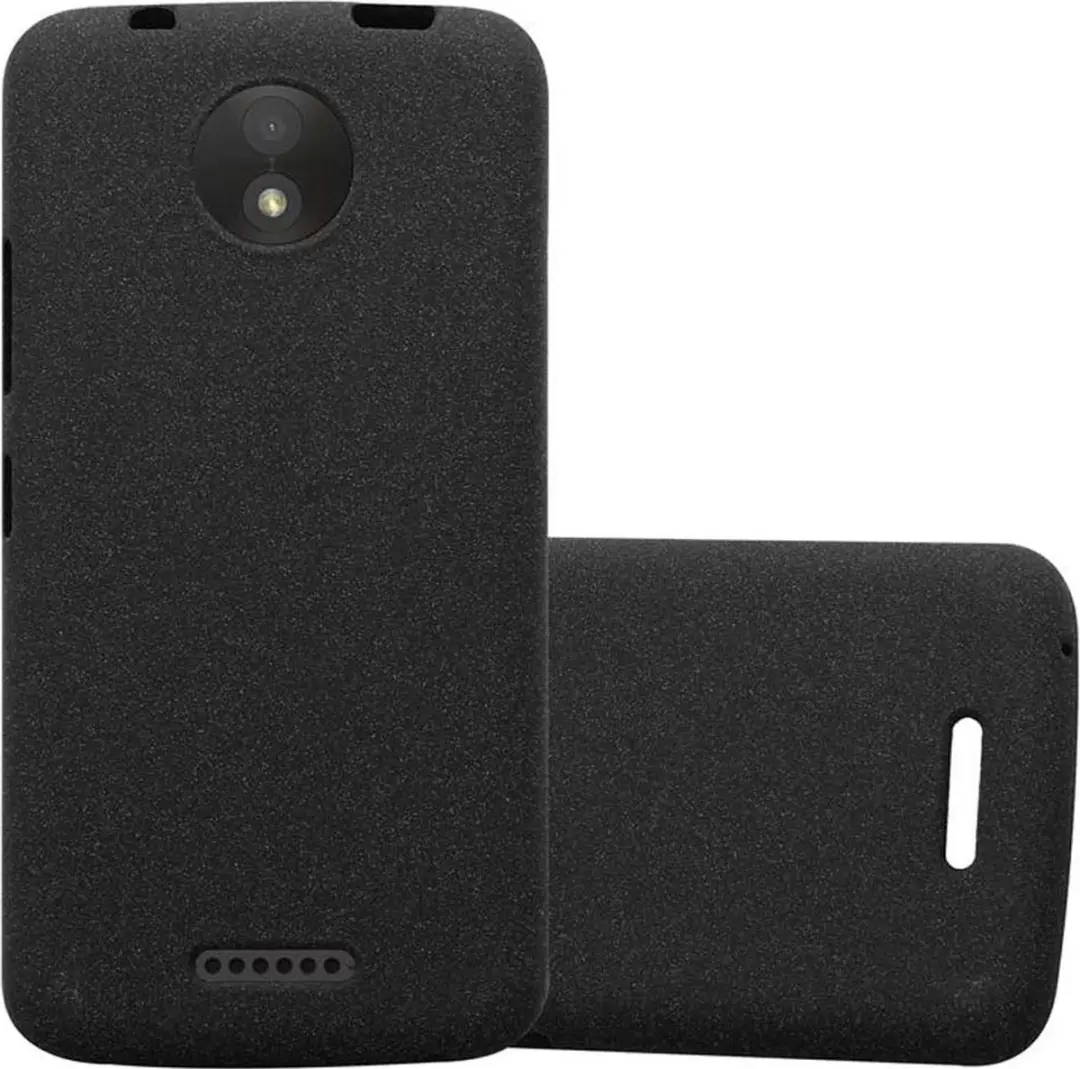 Cadorabo Hoesje geschikt voor Motorola MOTO C in FROST ZWART