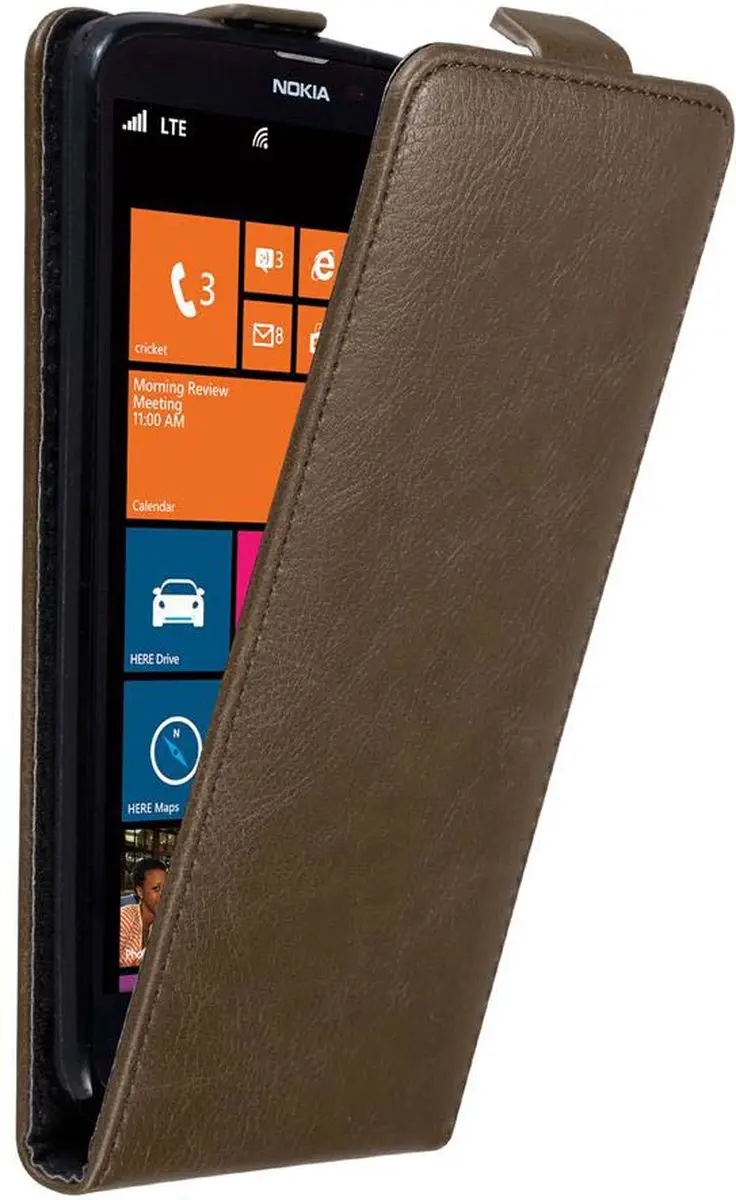 Cadorabo Hoesje geschikt voor Nokia Lumia 1320 in KOFFIE BRUIN