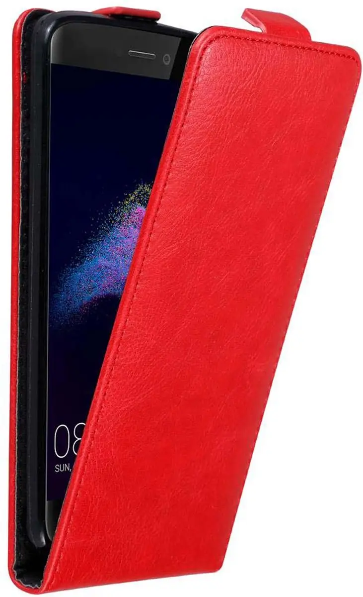 Cadorabo Hoesje geschikt voor Huawei P8 LITE 2017 / P9 LITE 2017 in APPEL ROOD