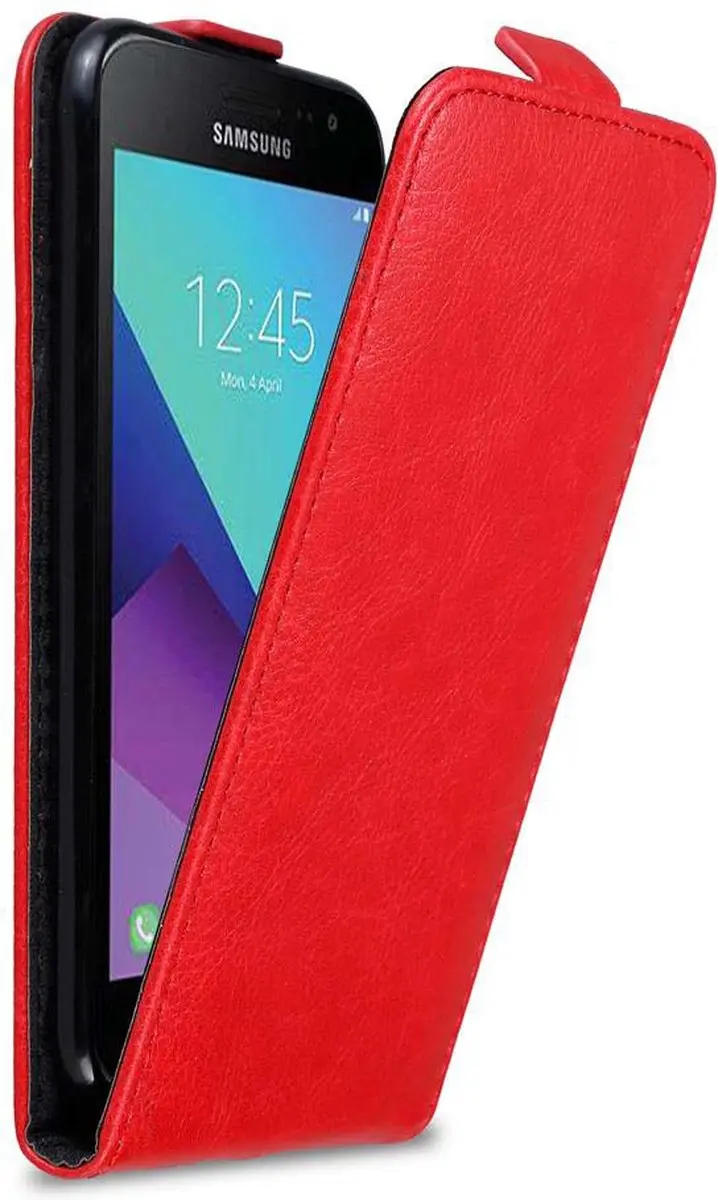 Cadorabo Hoesje geschikt voor Samsung Galaxy XCover 3 in APPEL ROOD