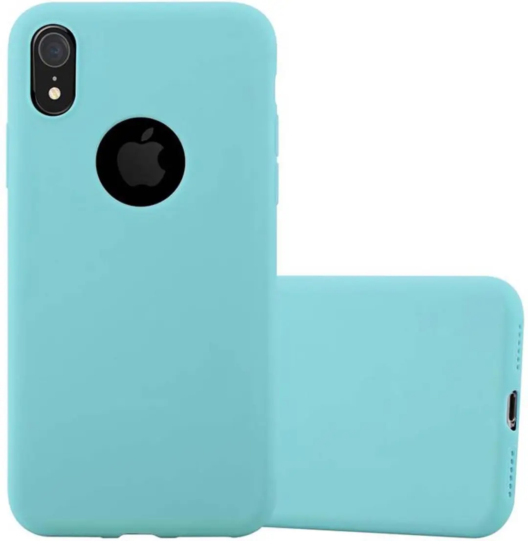 Cadorabo Hoesje geschikt voor Apple iPhone XR in CANDY BLAUW