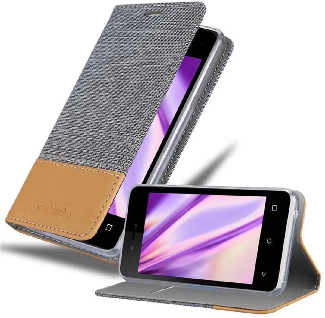 Cadorabo Hoesje geschikt voor WIKO SUNNY 3 MINI in LICHTGRIJS BRUIN