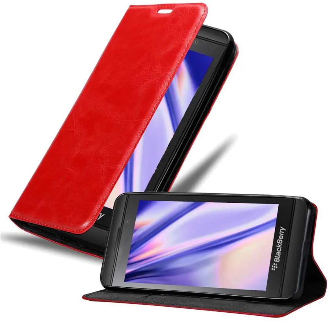 Cadorabo Hoesje geschikt voor Blackberry Z10 in APPEL ROOD