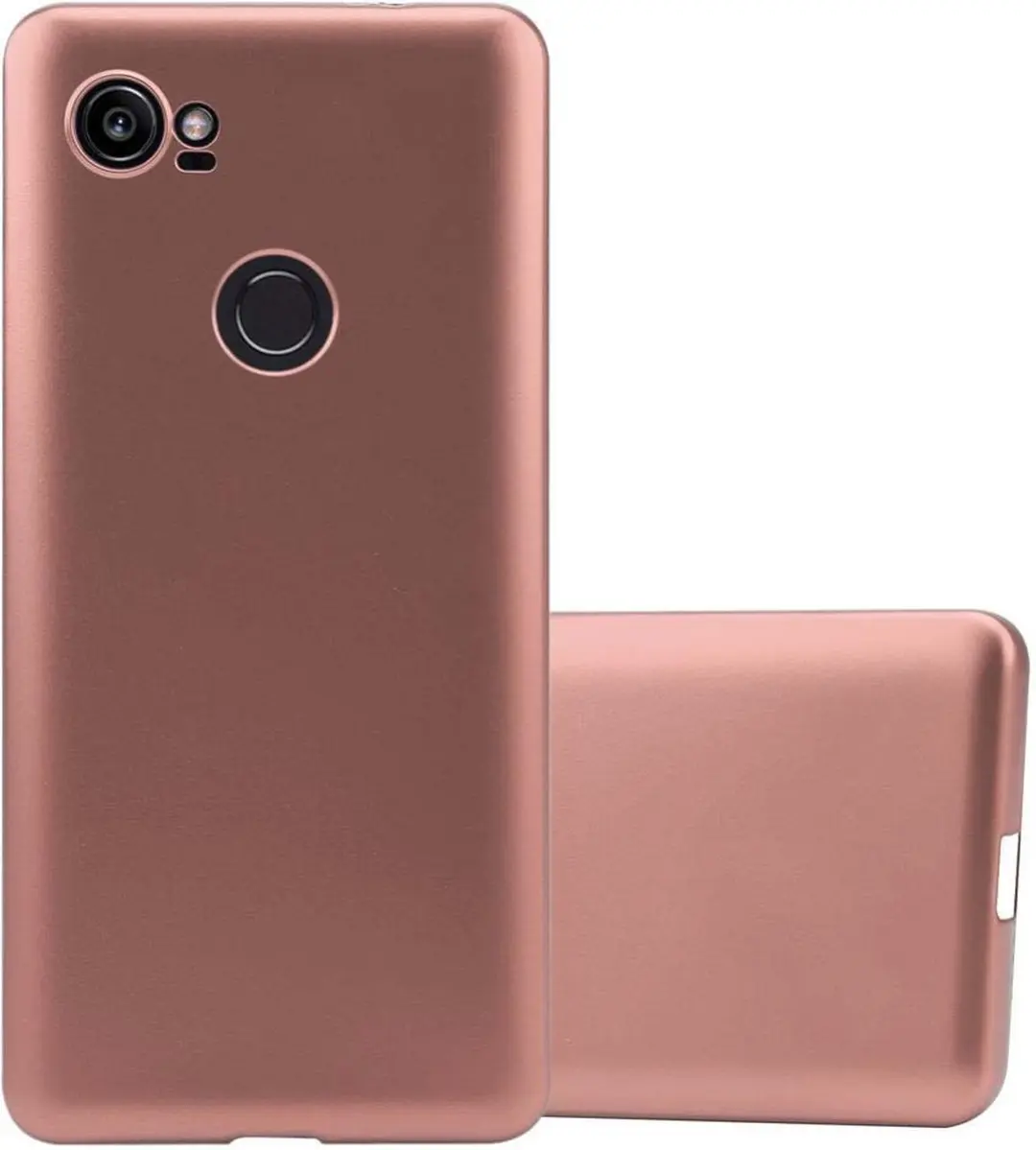 Cadorabo Hoesje geschikt voor Google PIXEL 2 XL in METALLIC ROSE GOUD