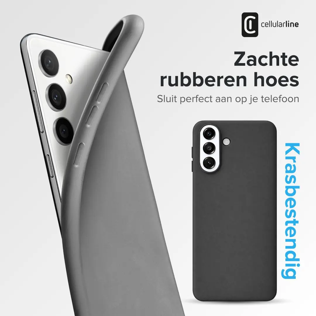 Cellularline Chroma Hoesje Samsung Galaxy A36 - Zwart - afbeelding 5 van 6