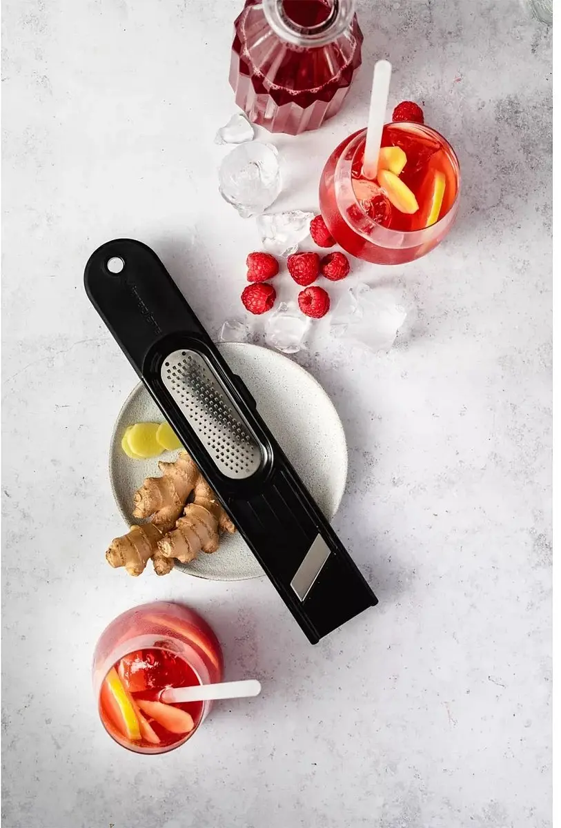 Microplane Ginger Tool 3-in-1 Gemberrasp - Zwart - afbeelding 2 van 4