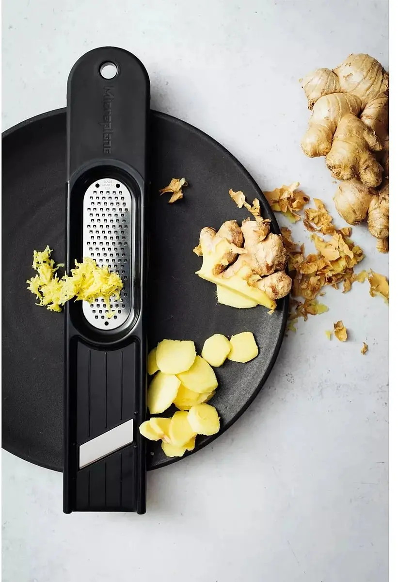 Microplane Ginger Tool 3-in-1 Gemberrasp - Zwart - afbeelding 3 van 4