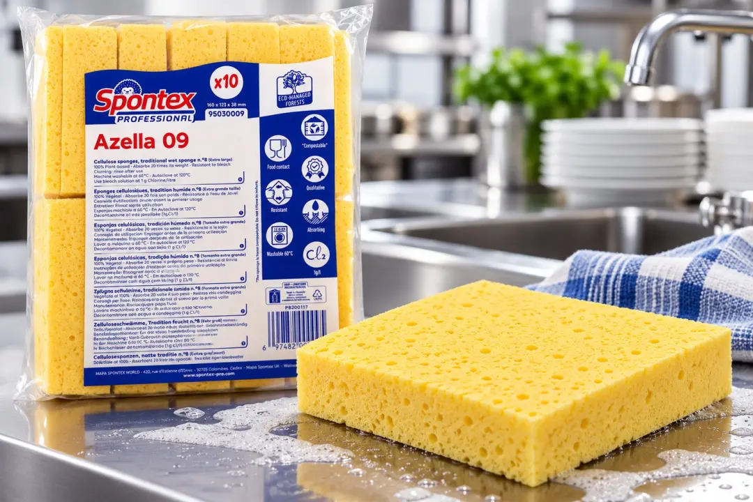 Spontex Azella 09 Cellulose Spons - 10 Stuks - afbeelding 6 van 6