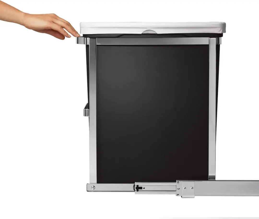 Simplehuman CW1124 Uittrekbare Afvalbak 30L - Zwart - afbeelding 5 van 6