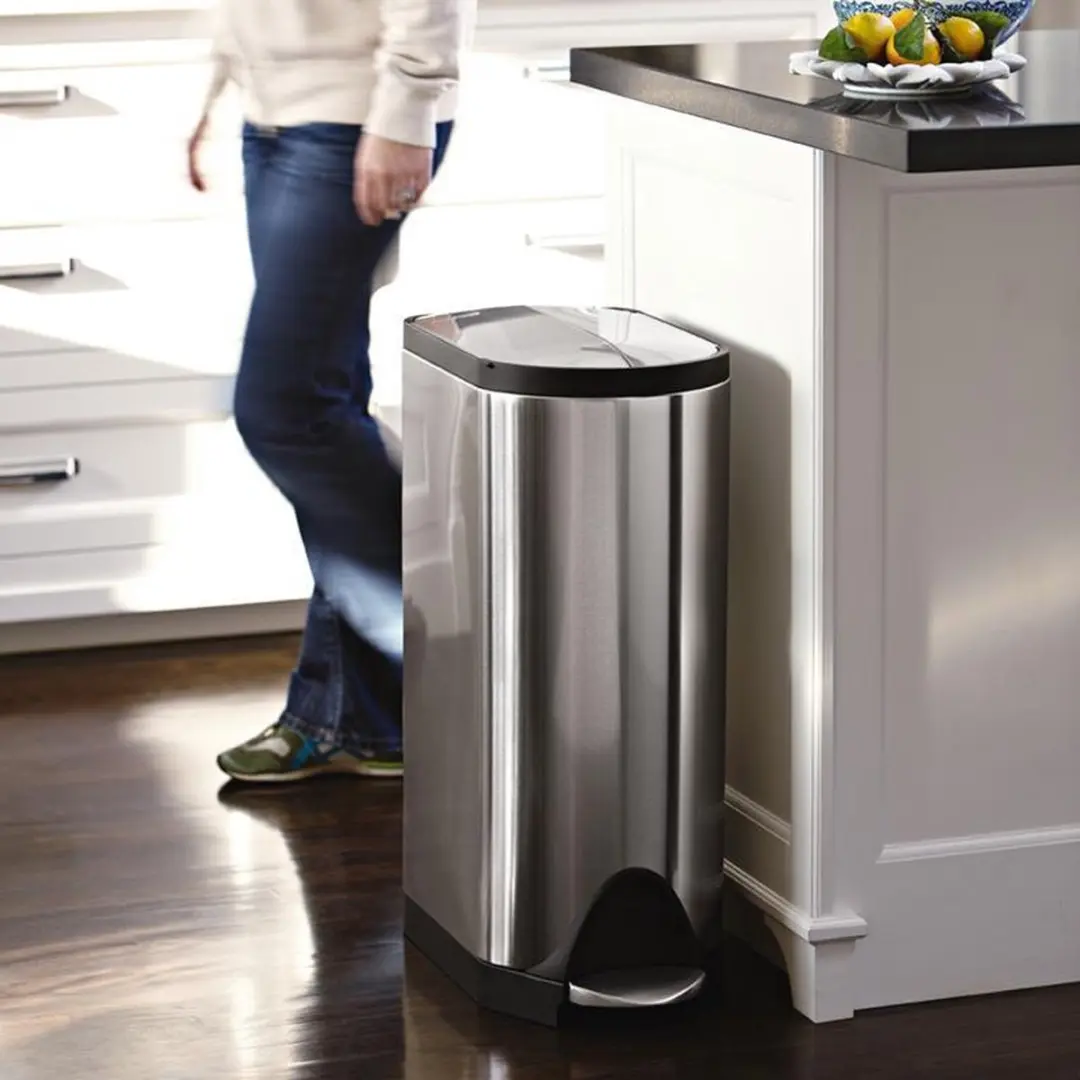 Simplehuman Butterfly Pedaalemmer - 30 l - RVS - afbeelding 3 van 6
