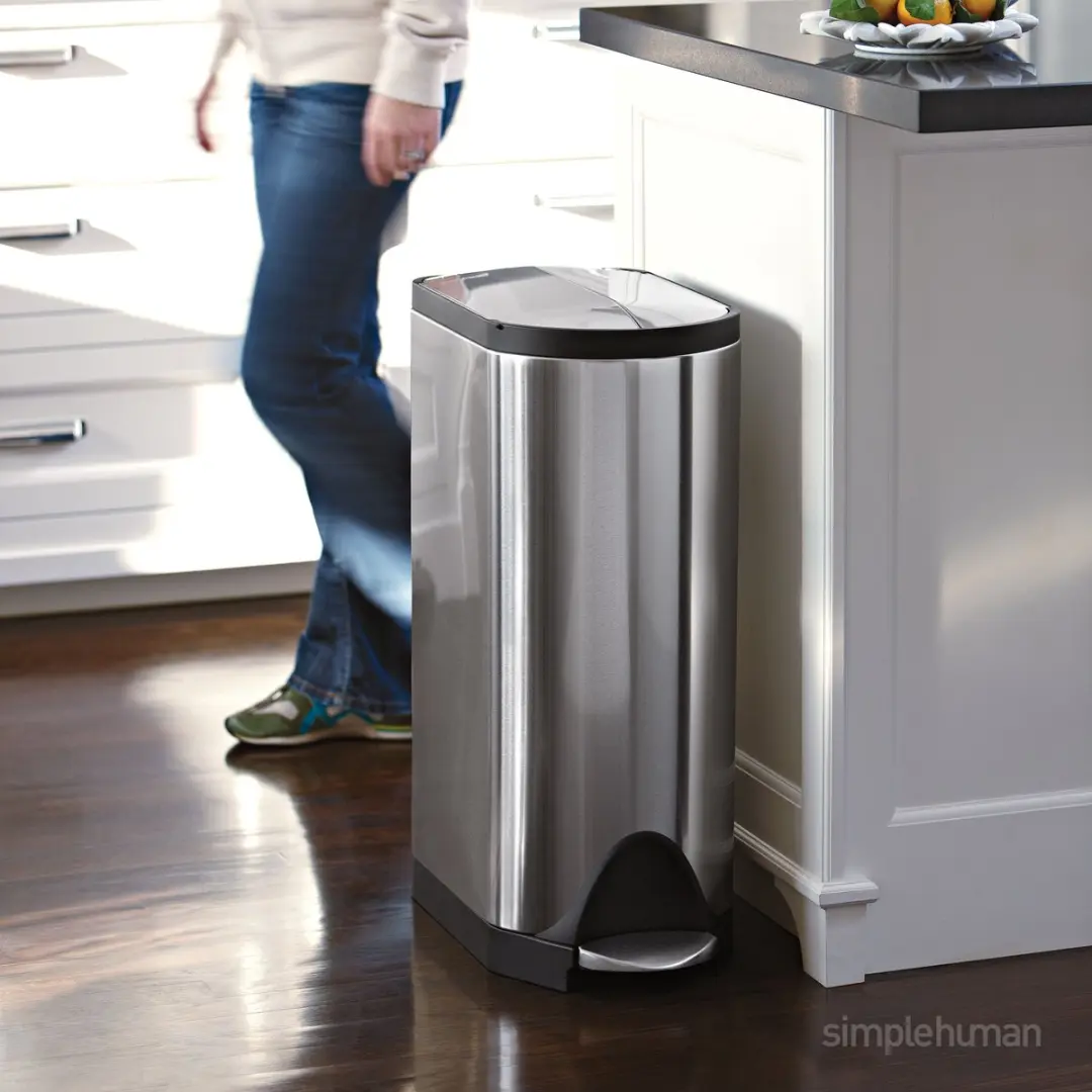 Simplehuman Butterfly Pedaalemmer - 30 l - RVS - afbeelding 6 van 6