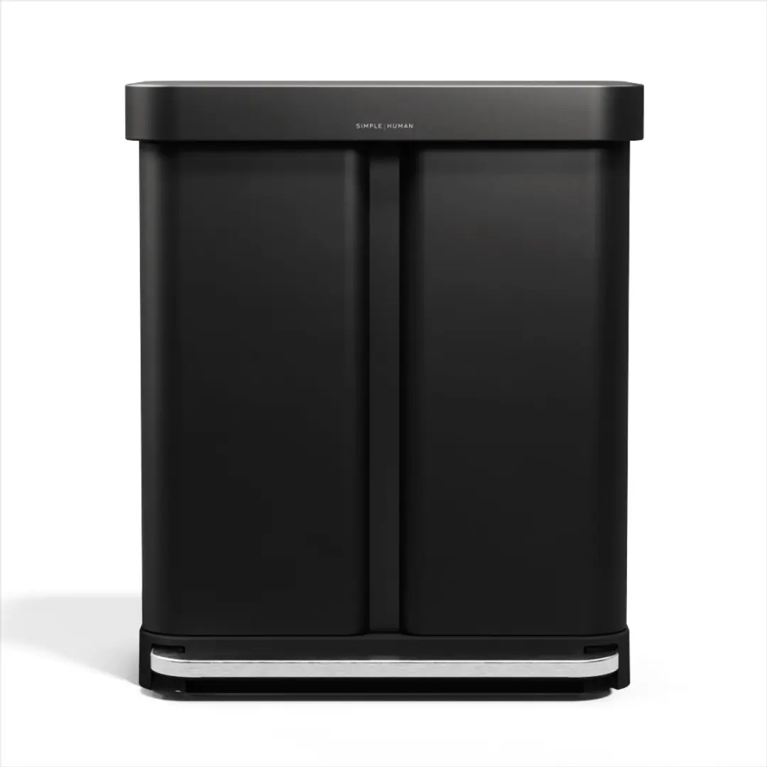 Simplehuman rechthoekige pedaalemmer van 58 liter