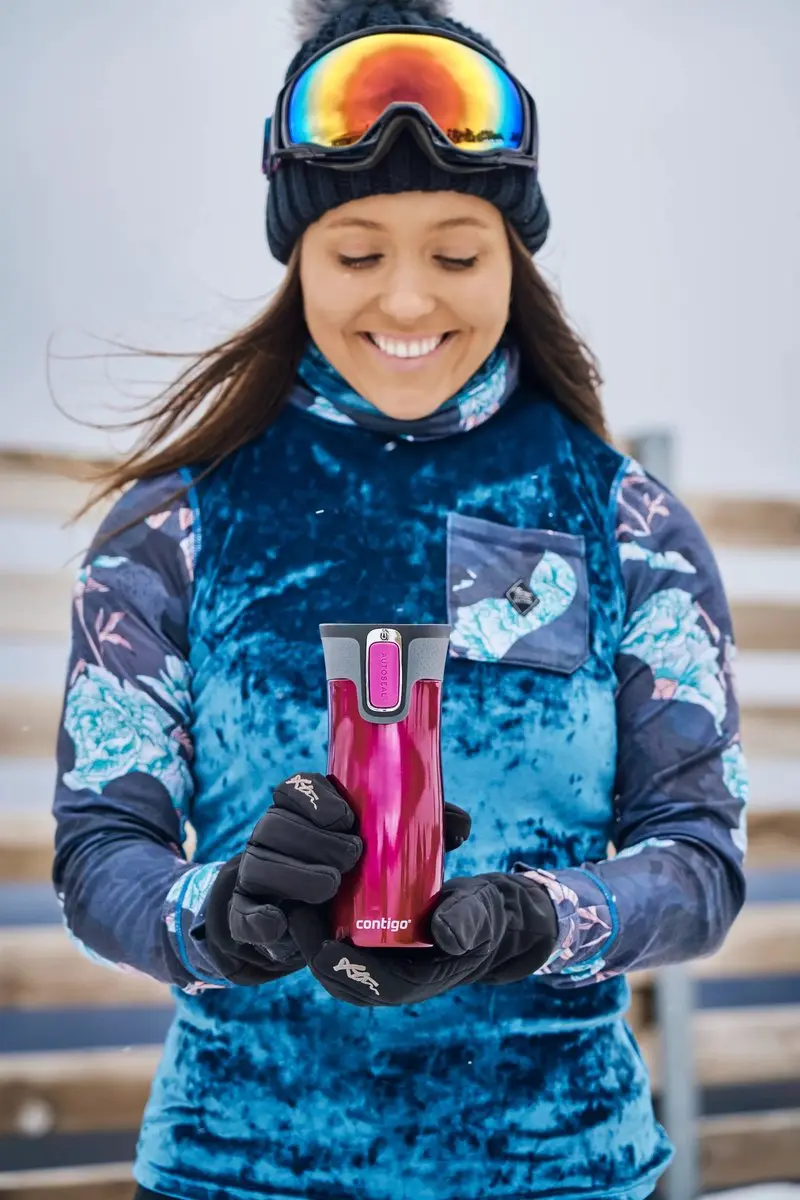 Contigo West Loop Autoseal Thermosbeker 470ml - Raspberry - afbeelding 4 van 6