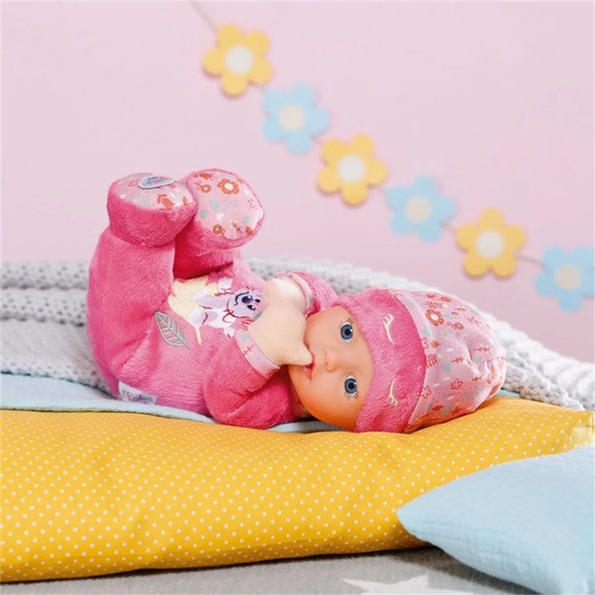 Baby Born Sleepy Babypop 30cm - Roze met Hondopdruk