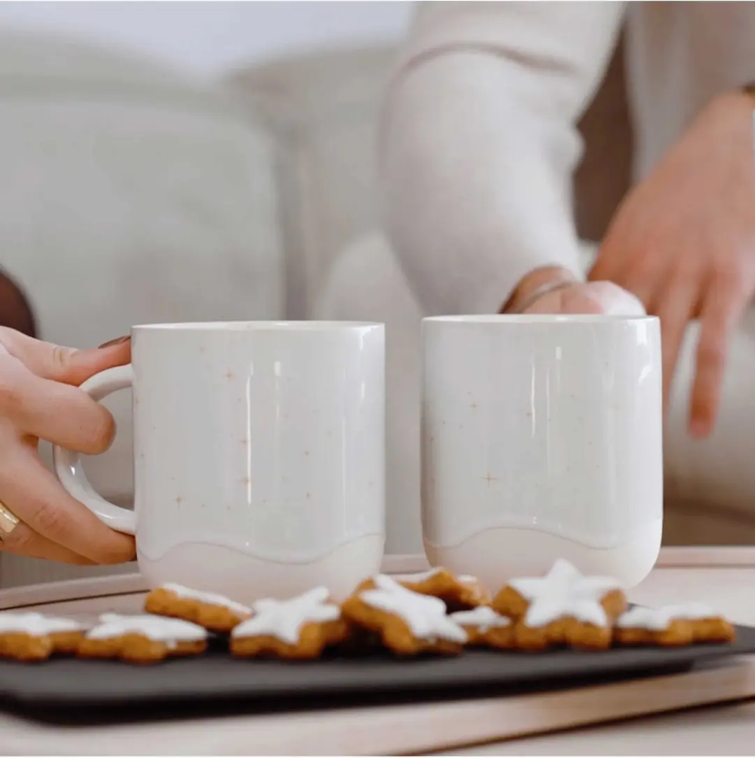 like. by Villeroy & Boch Winter Glow Mok met handvat - Beige - afbeelding 2 van 6