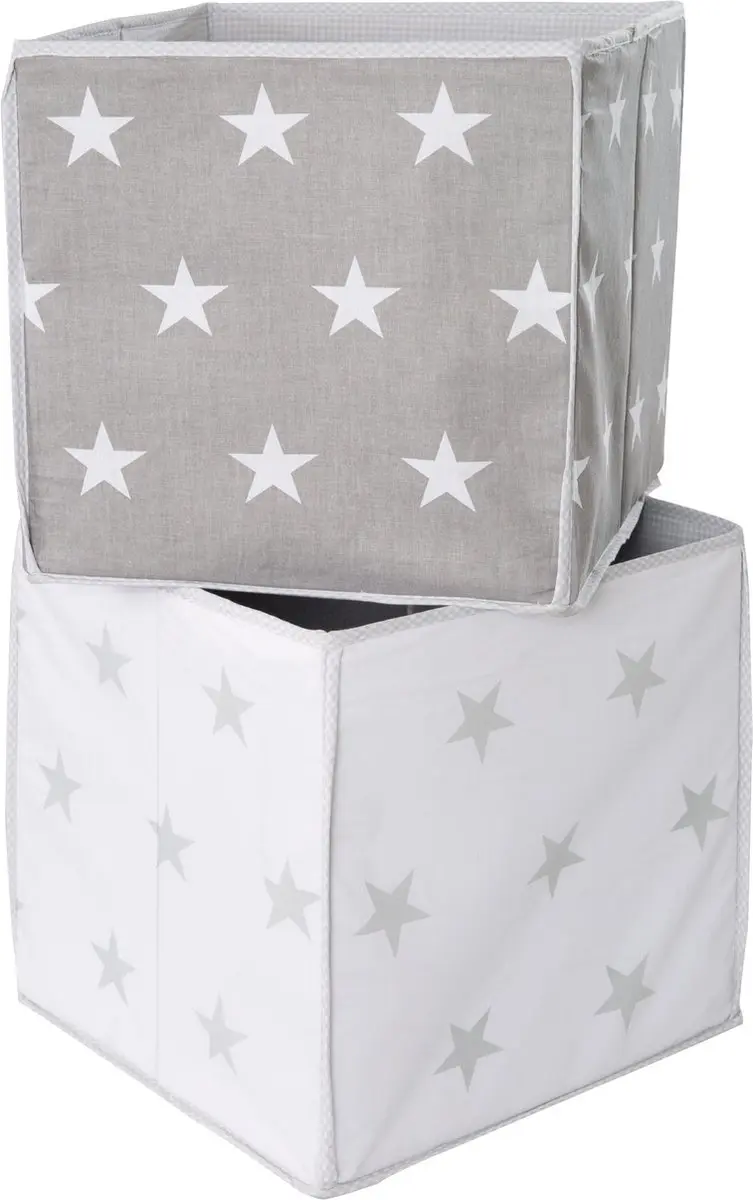 Roba Little Stars Opbergdoos - 39 l - Grijs - afbeelding 2 van 2