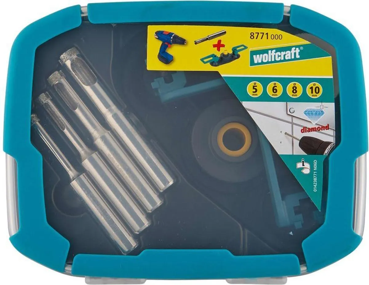 Wolfcraft Tegelboor Set 5-delig - Diamant 5/6/8/10mm