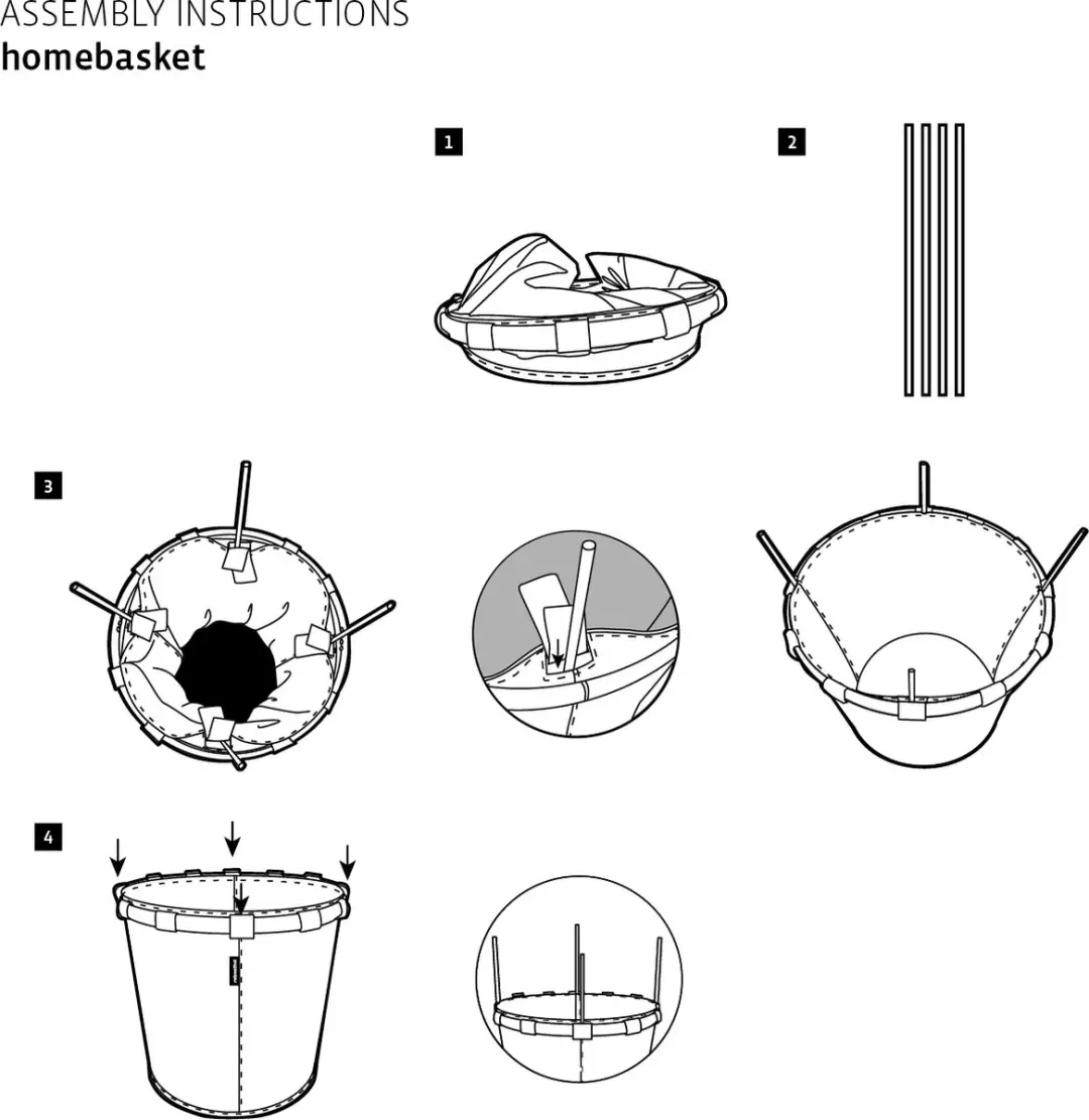 Reisenthel Homebasket L Wasmand - 50 L - Lichtgrijs - afbeelding 3 van 6