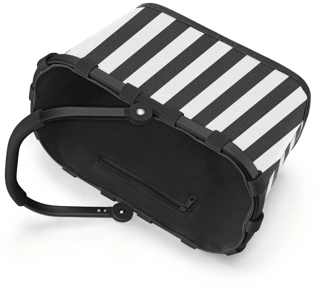 Reisenthel Carrybag XS Boodschappenmand - 5L - Summerstripes Zwart - afbeelding 2 van 6