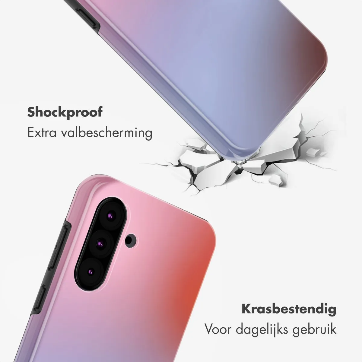 Selencia Hoesje Samsung Galaxy A36/A56 Gradient Soft Blush
