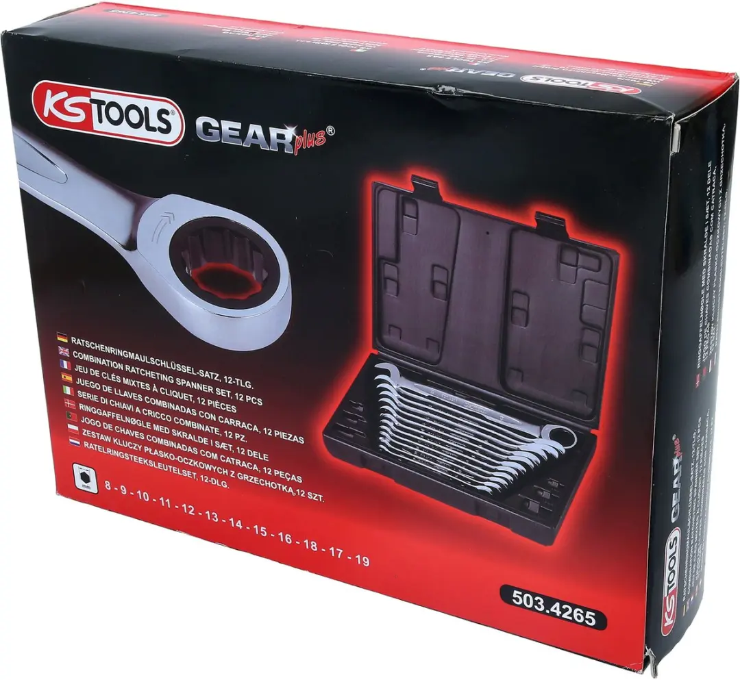 KS Tools GEARplus Ratelringsleutelset 503.4265 - 12-delig - afbeelding 2 van 6