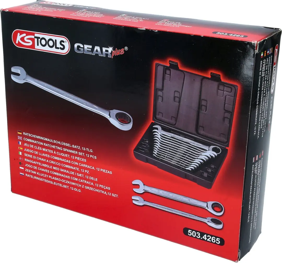 KS Tools GEARplus Ratelringsleutelset 503.4265 - 12-delig - afbeelding 4 van 6