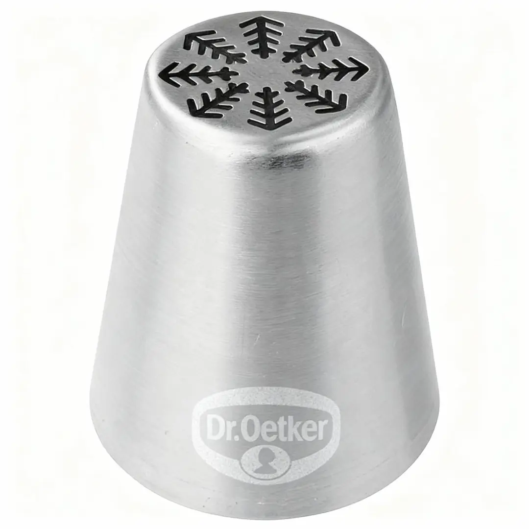 Set van 4 spuitzakken en ijs kristal spuitmond van roestvrij staal Dr.Oetker Bak