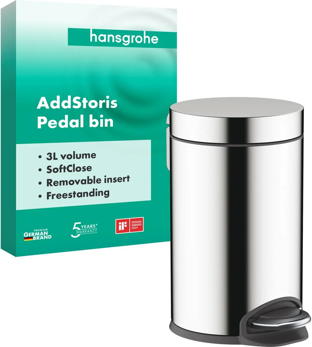 hansgrohe AddStoris pedaalemmer 3 l chroom