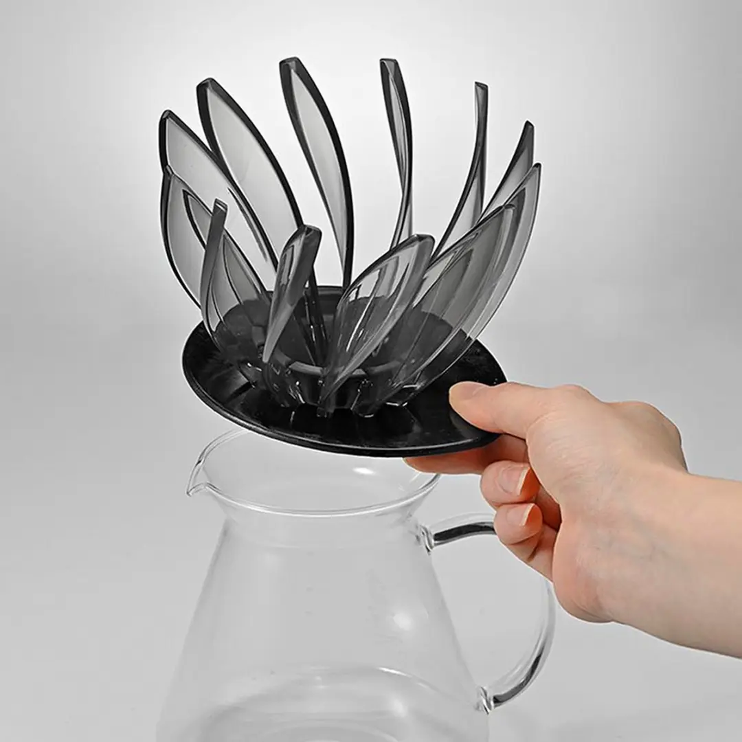 Hario V60 Suiren Dripper 02 - Transparant Zwart - afbeelding 6 van 6