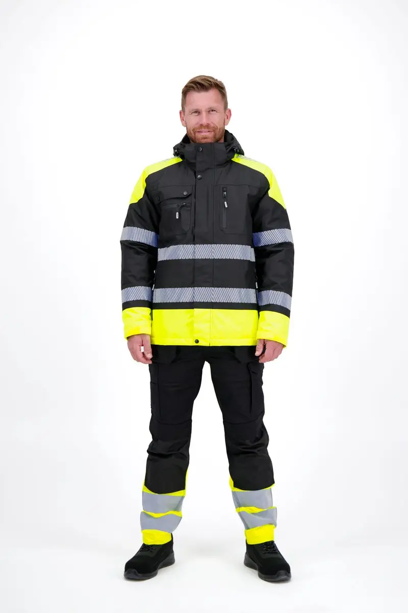 Herock Meteor High Vis Jas Zwart / S