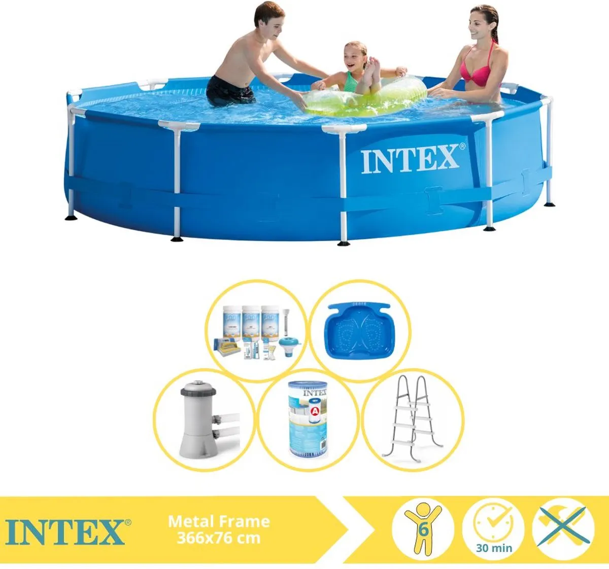 Intex Metal Frame Zwembad 366x76cm